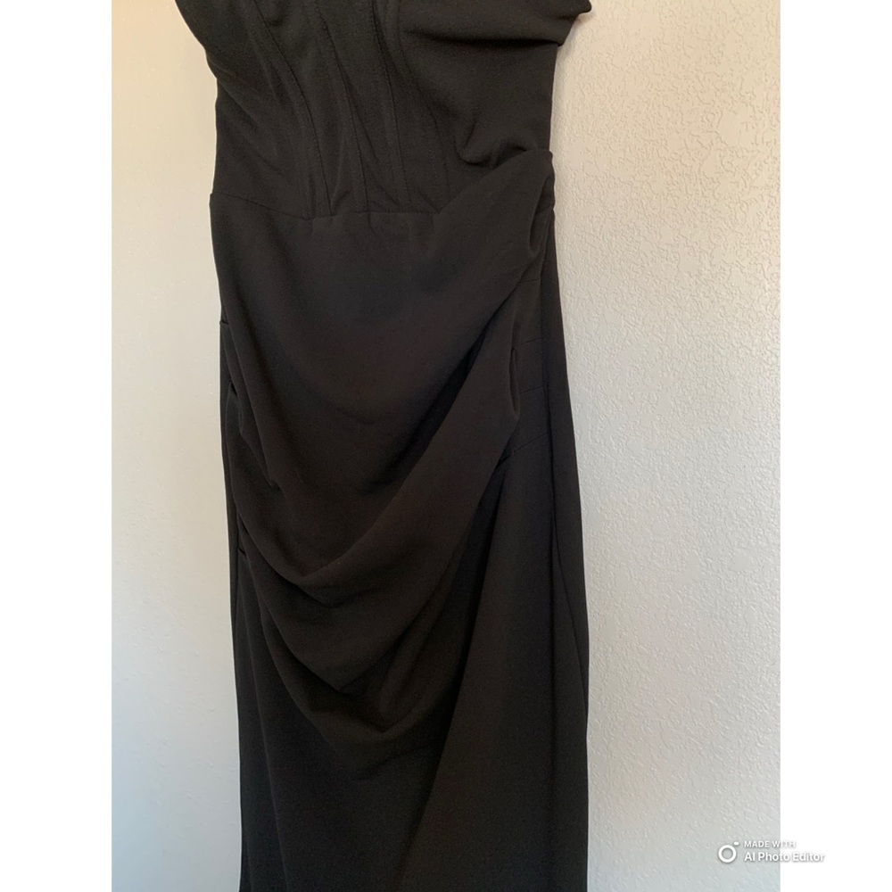 Lulus Small Laney Black Strapless Corset Maxi Dress NWT Formal Evening Dress - Picture 6 of 17